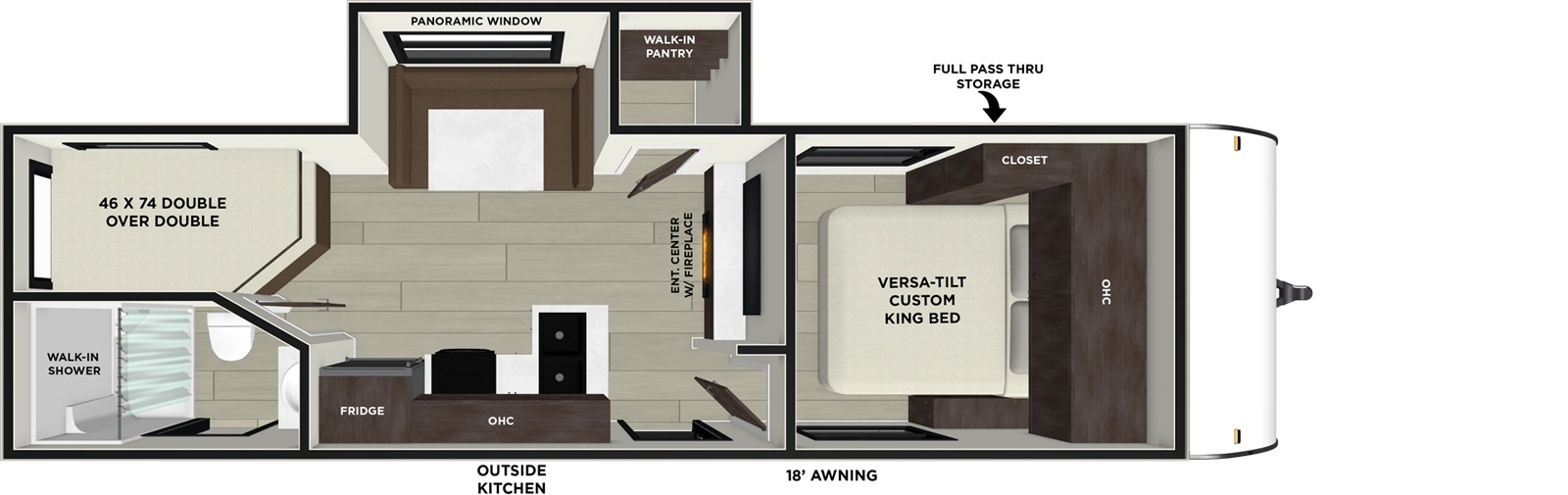 240BHXL Floorplan Image